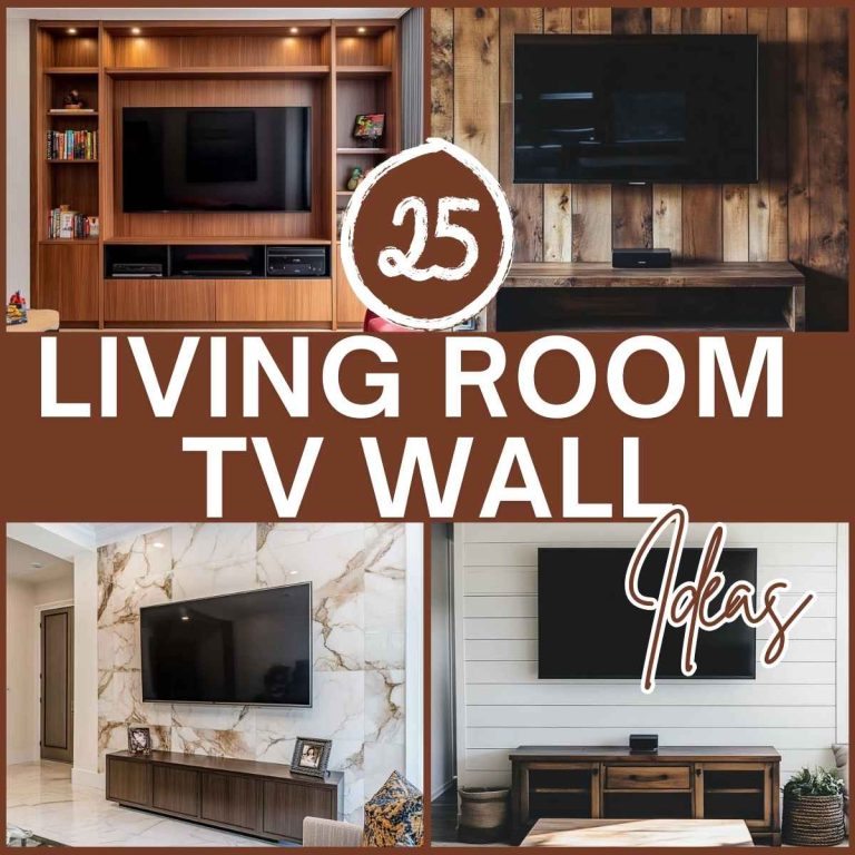 25 Living Room TV Wall Ideas You’ll Love! - Happy Home Hour