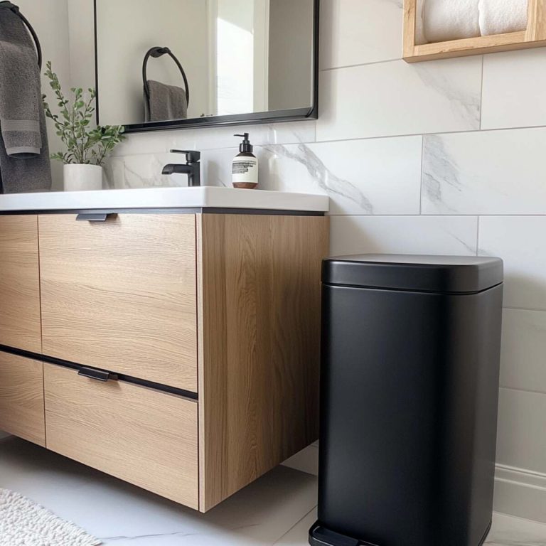 21 Creative Bathroom Trash Can Ideas to Match Any Style