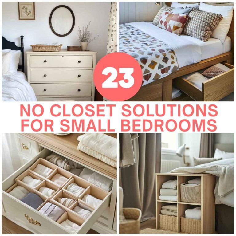 23 Genius No Closet Solutions for Small Bedrooms