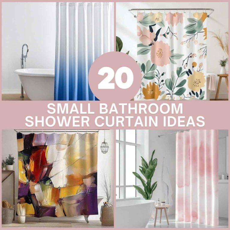 20 Small Bathroom Shower Curtain Ideas That Maximize Space
