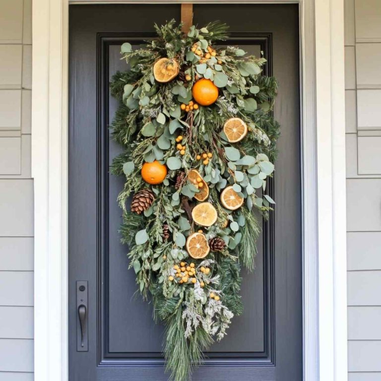 23 Christmas Swags for Front Door Ideas
