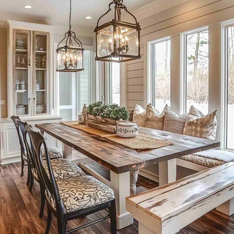 20 Must-Try Farmhouse Dining Room Table Ideas
