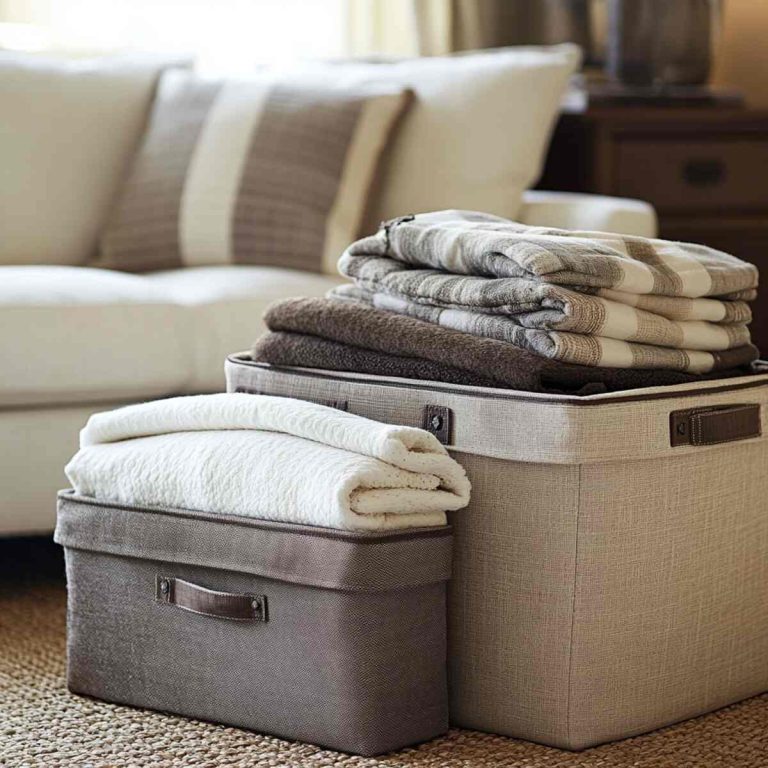 21 Genius Living Room Blanket Storage Ideas to Keep Your Space Cozy and ...