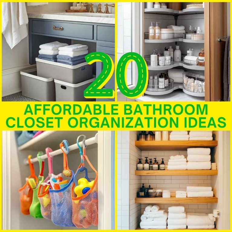 20 Affordable Bathroom Closet Organization Ideas