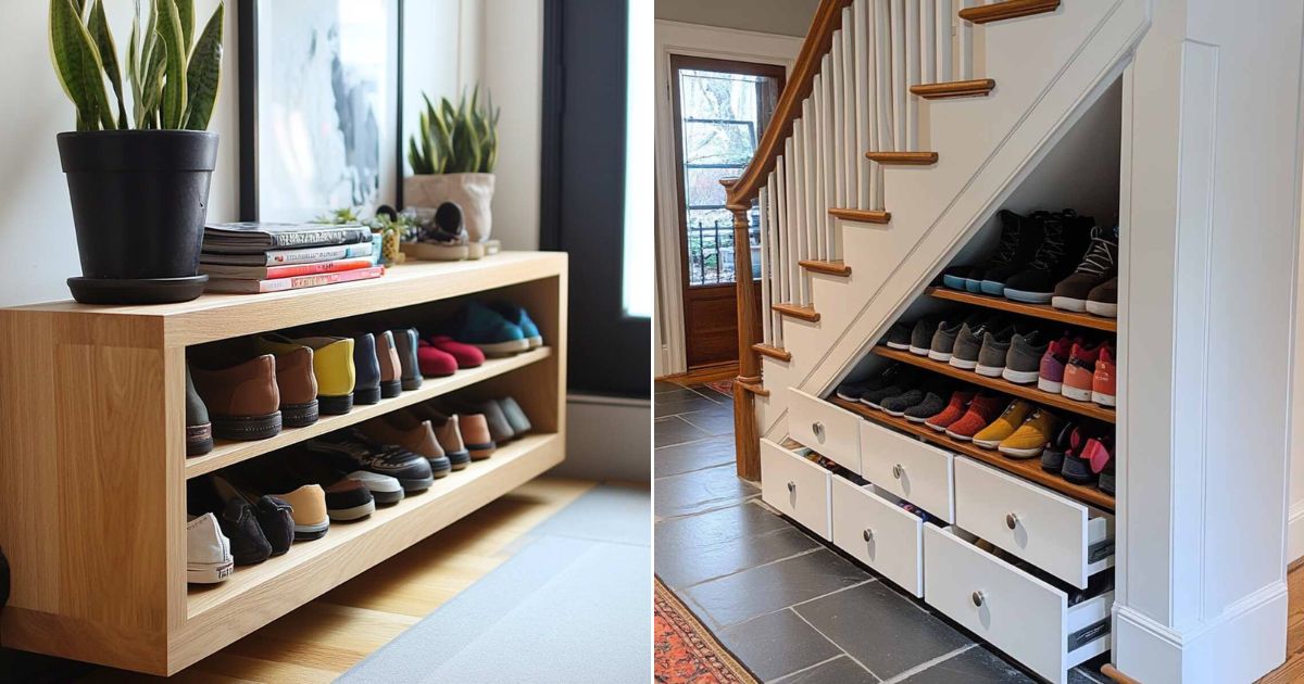 20 Genius Shoe Storage Ideas for Small Entryway