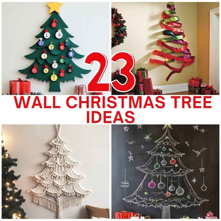 23 Space-Saving Wall Christmas Tree Ideas for a Festive Home