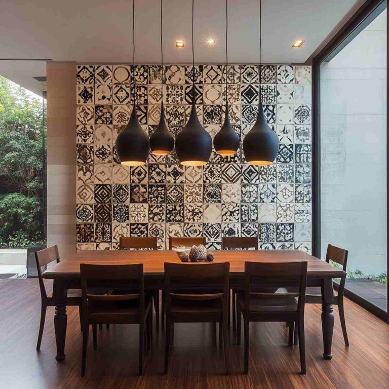 20 Dining Room Accent Wall Ideas That Make a Big Impact - Accent Wall Textured Wood Dinette
