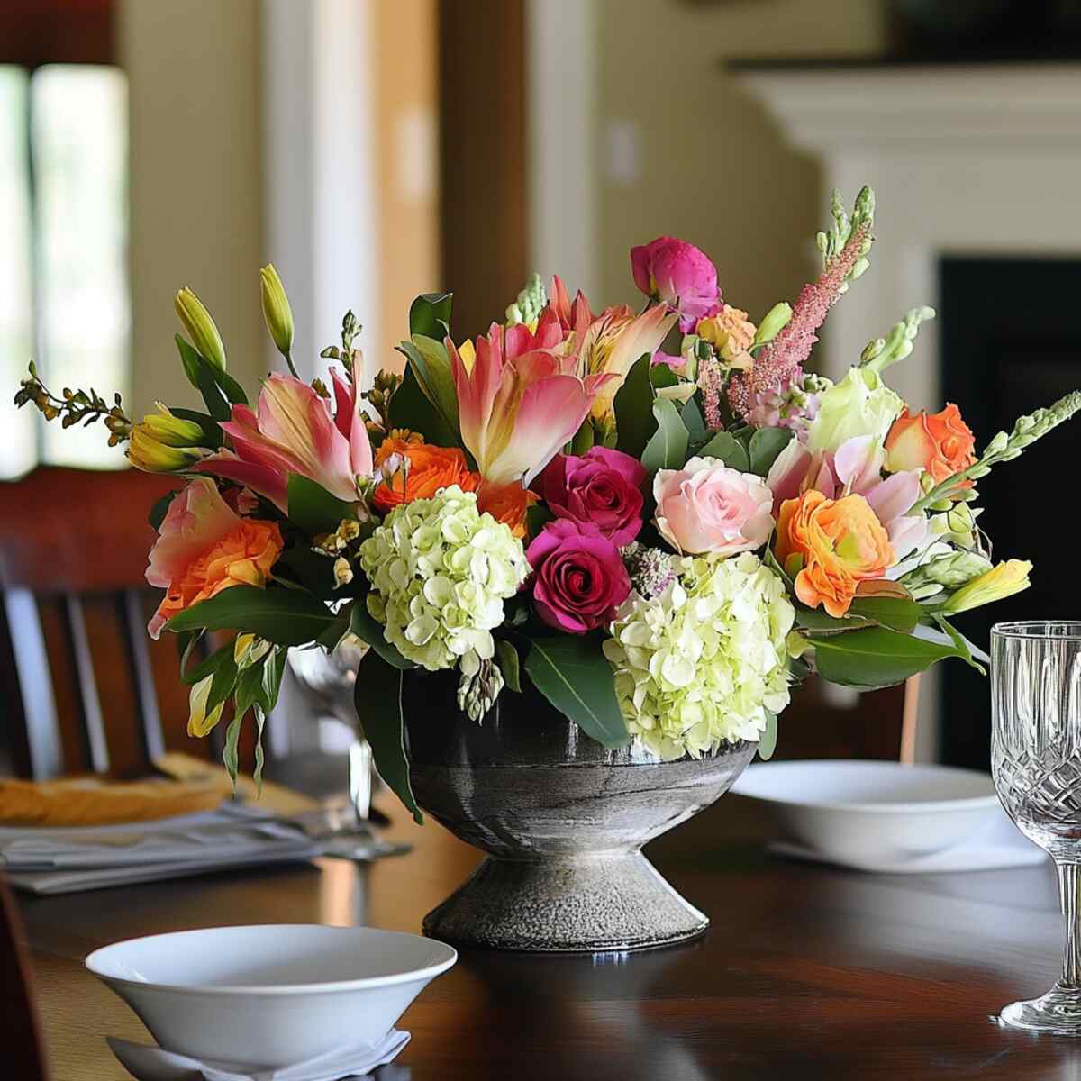 Fresh flower arrangement