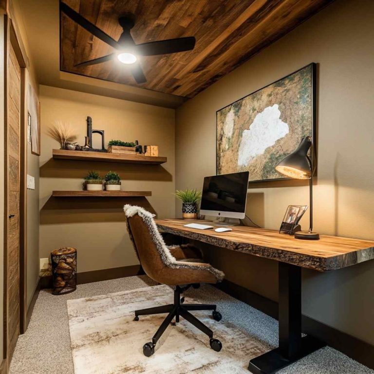 25 Inspiring Basement Office Ideas for a Cozy Workspace