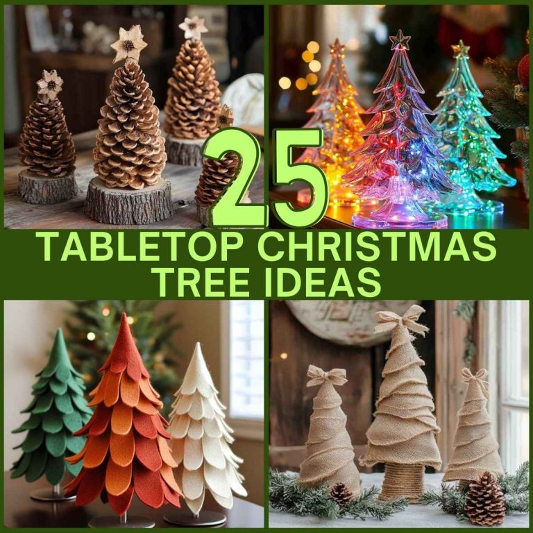 25 DIY and Stylish Tabletop Christmas Tree Ideas to Try This Year