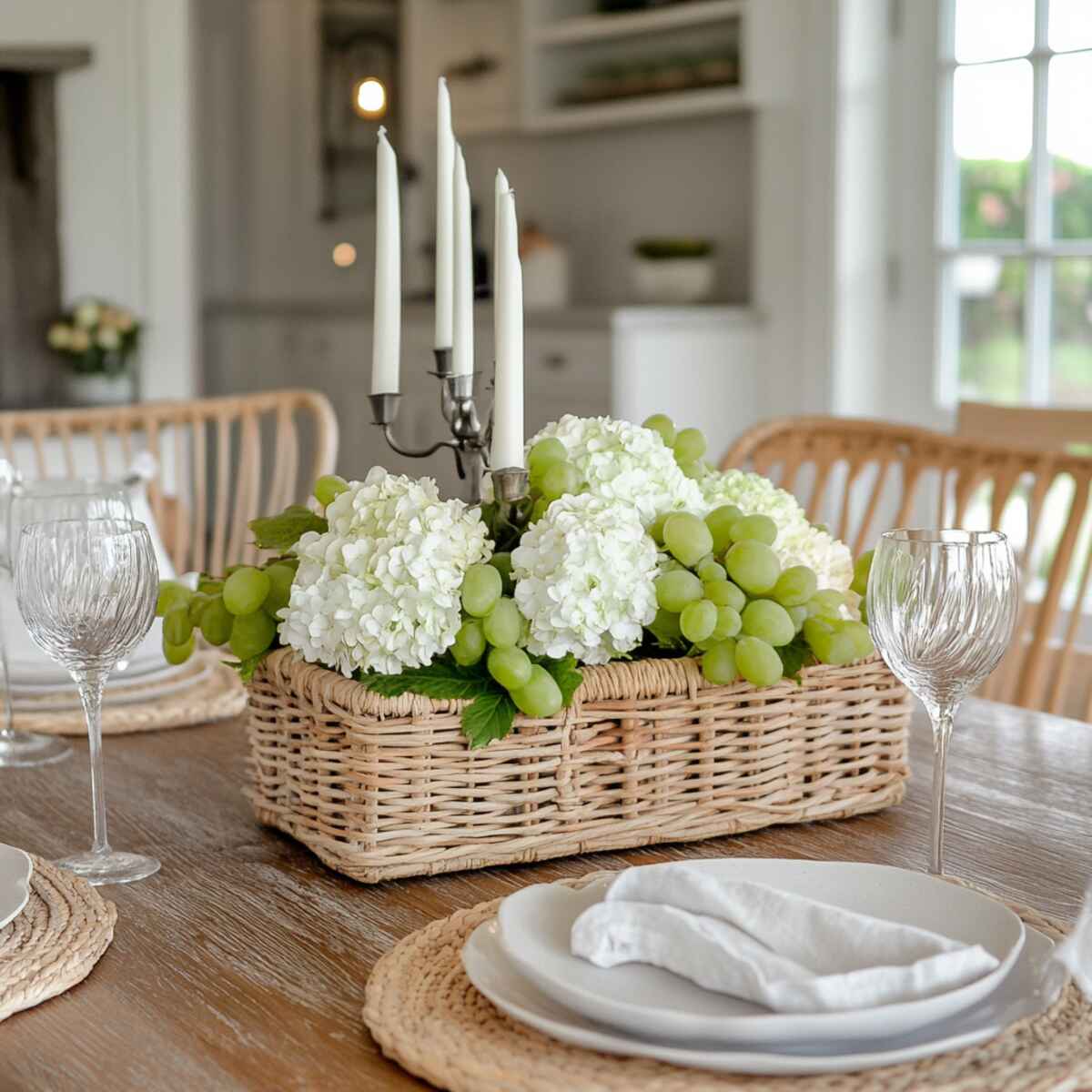 Wicker or rattan basket