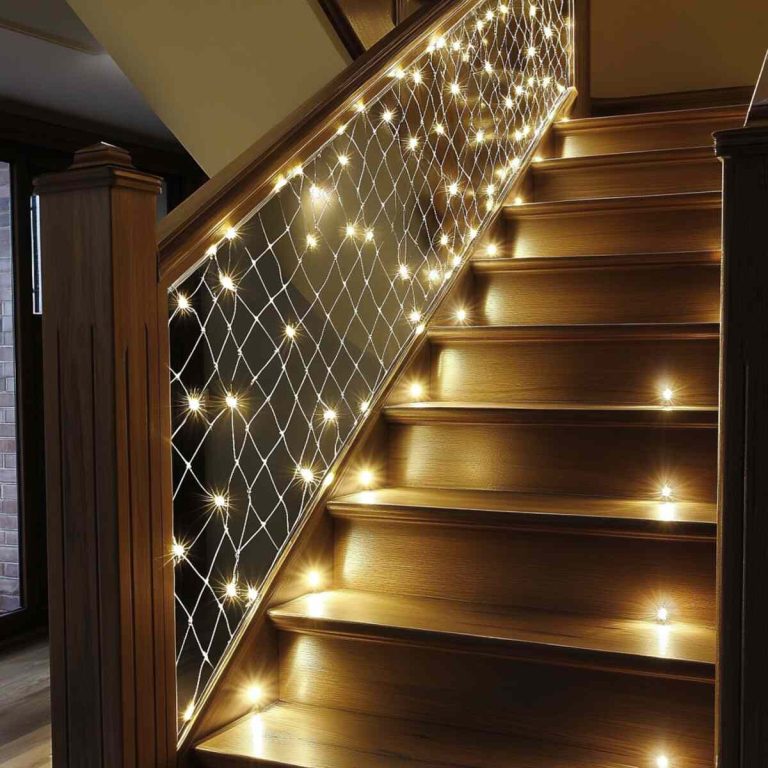 Strings In Railing 20 Creative Staircase Lighting Ideas to Brighten Up Your Stairs