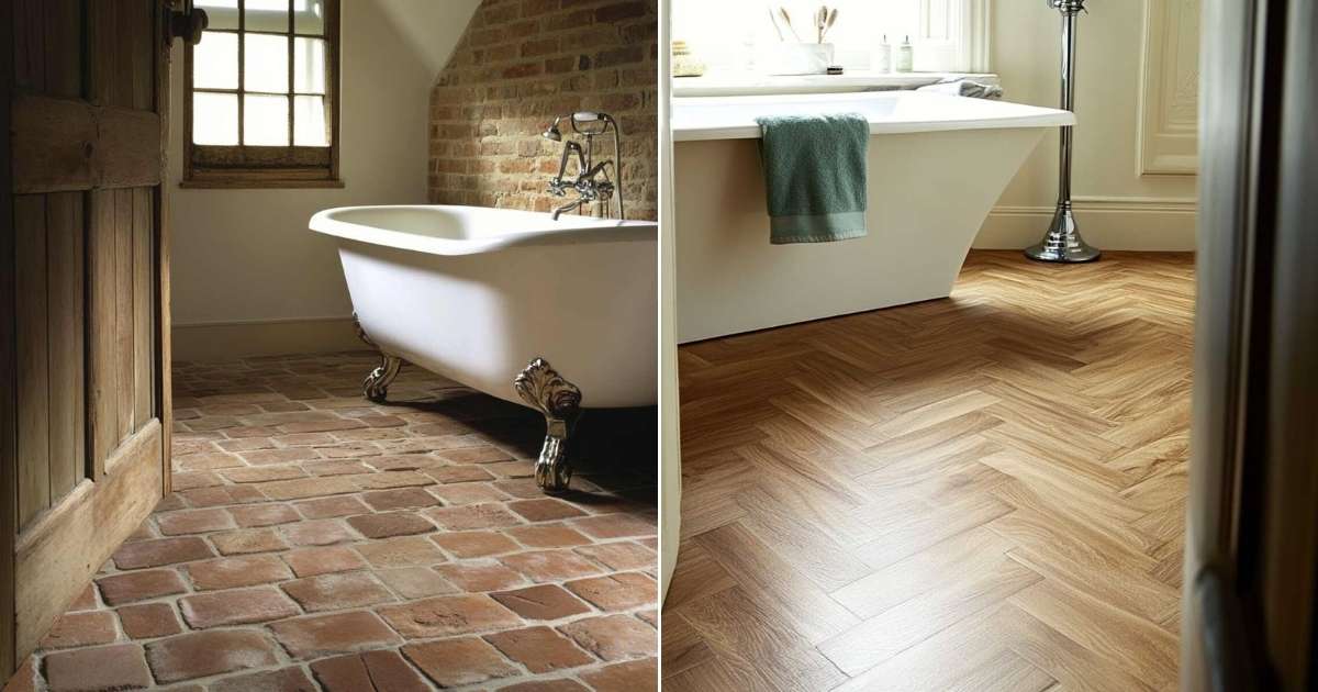 25 Stylish Bathroom Flooring Ideas That Are Durable and Chic