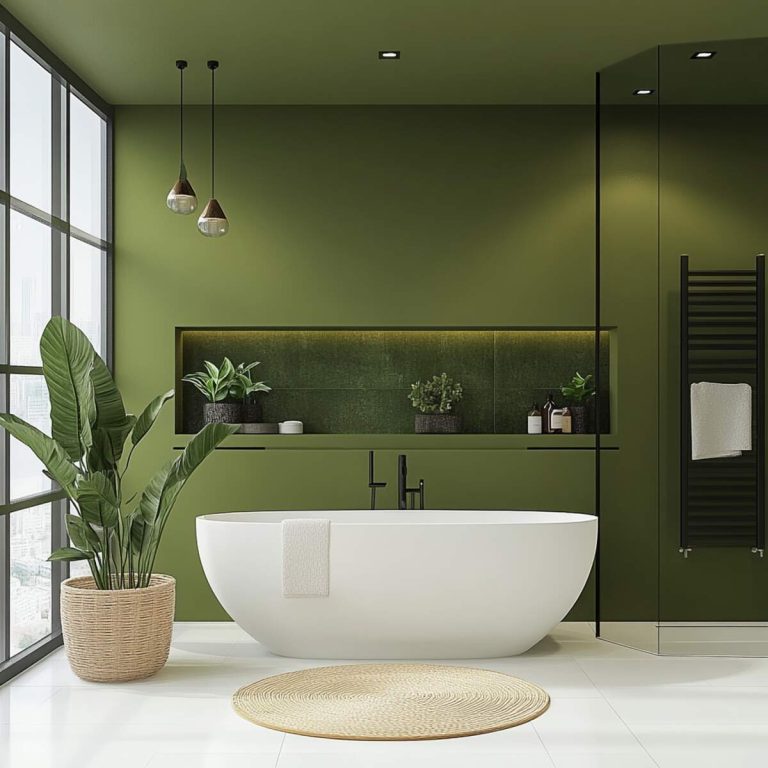 25 Green Bathroom Ideas to Create a Fresh and Relaxing Space