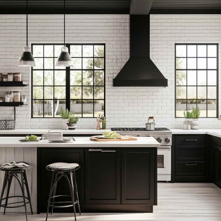 25 Stunning Black and White Kitchen Ideas for a Timeless Look - Happy ...