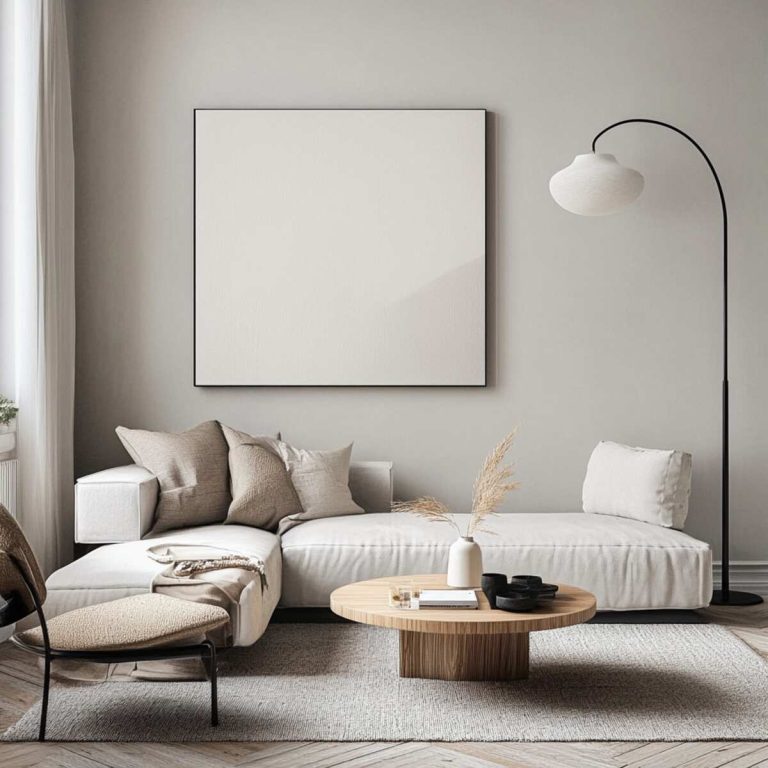 Snapshot of Simple Minimalist Living Room Walls