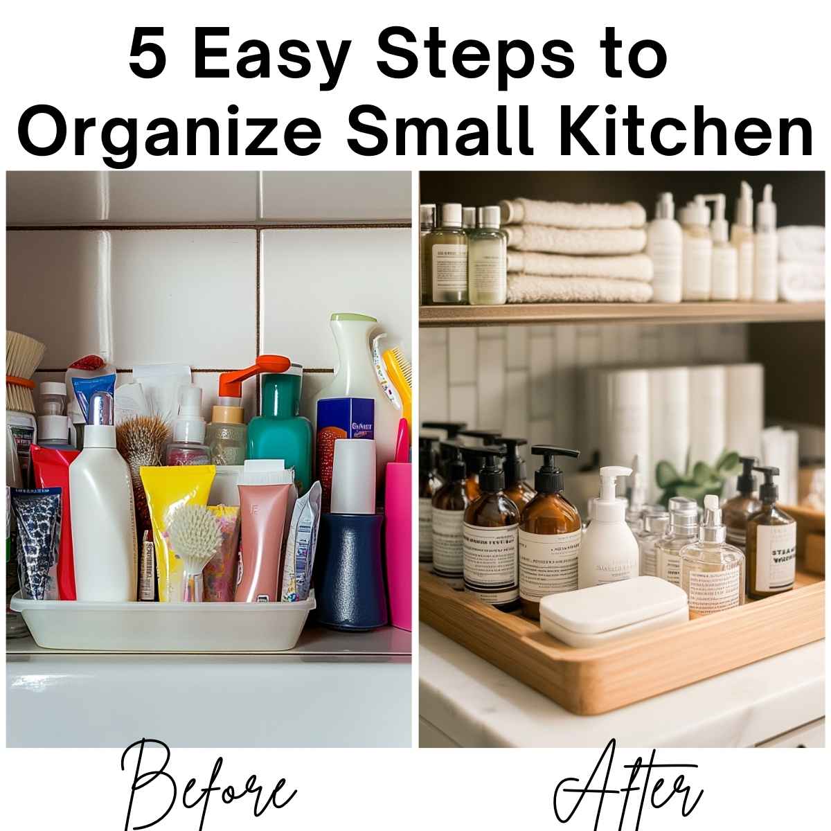 How To Organize Bathroom Toiletries