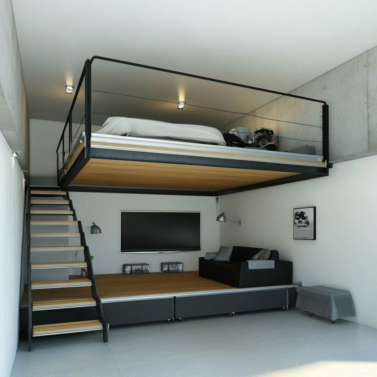 View of 21 Genius Garage Loft Storage Ideas You Need to Try