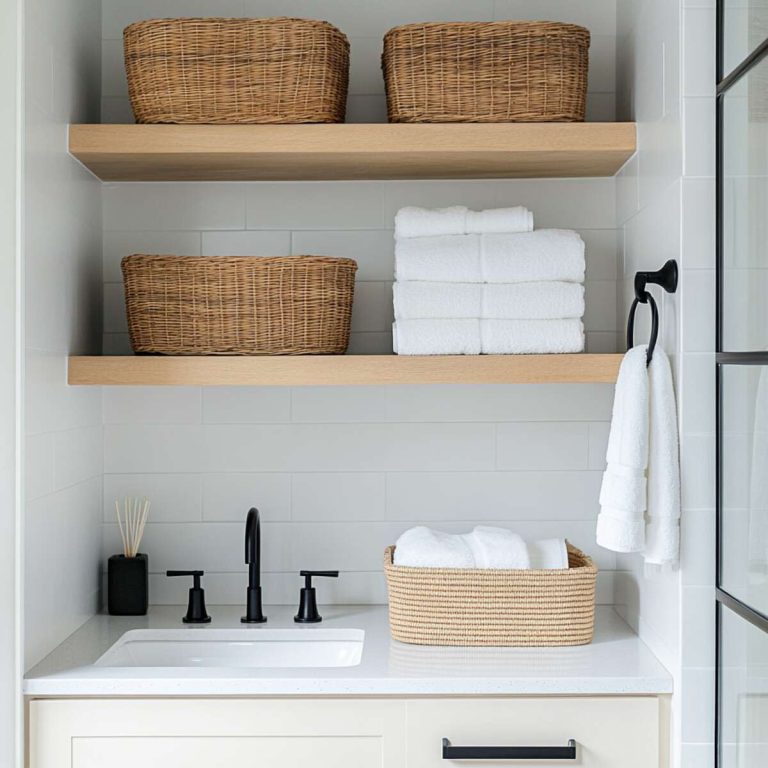 A closer look at Creative Storage For Small Scandinavian Bathrooms