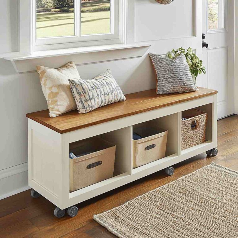 23 Hallway Bench with Storage Ideas That Declutter Your Entryway