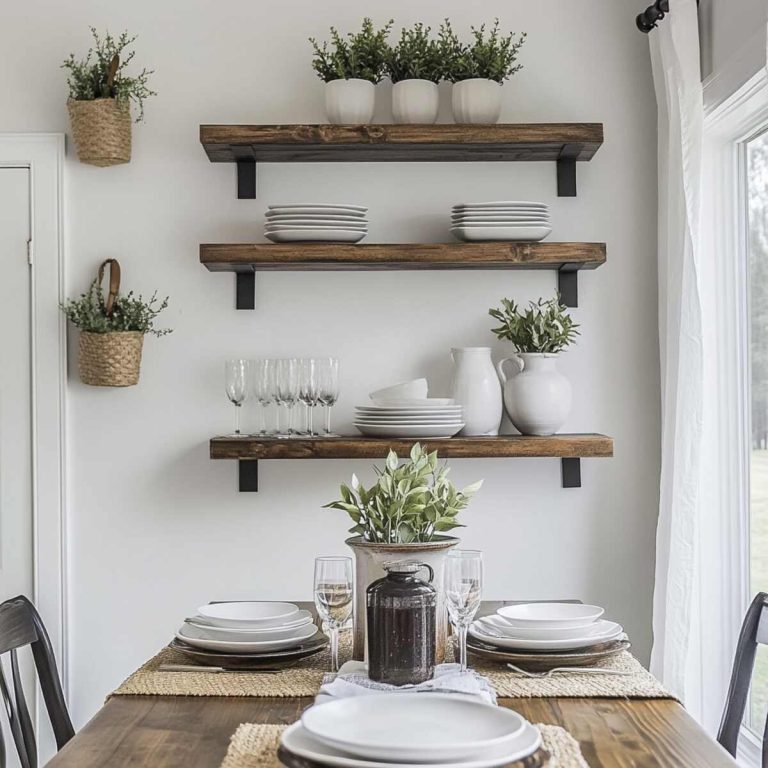 19 Floating Shelves in Dining Room Ideas You Can Try!
