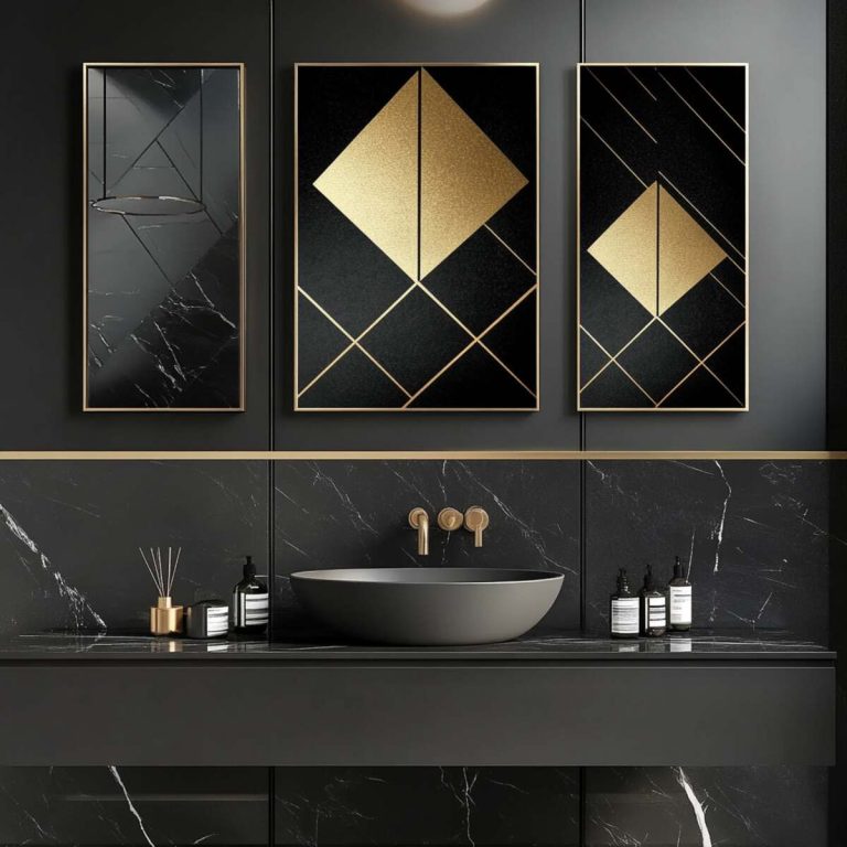 25 Black and Gold Bathroom Decor Ideas to Make Your Space Shine