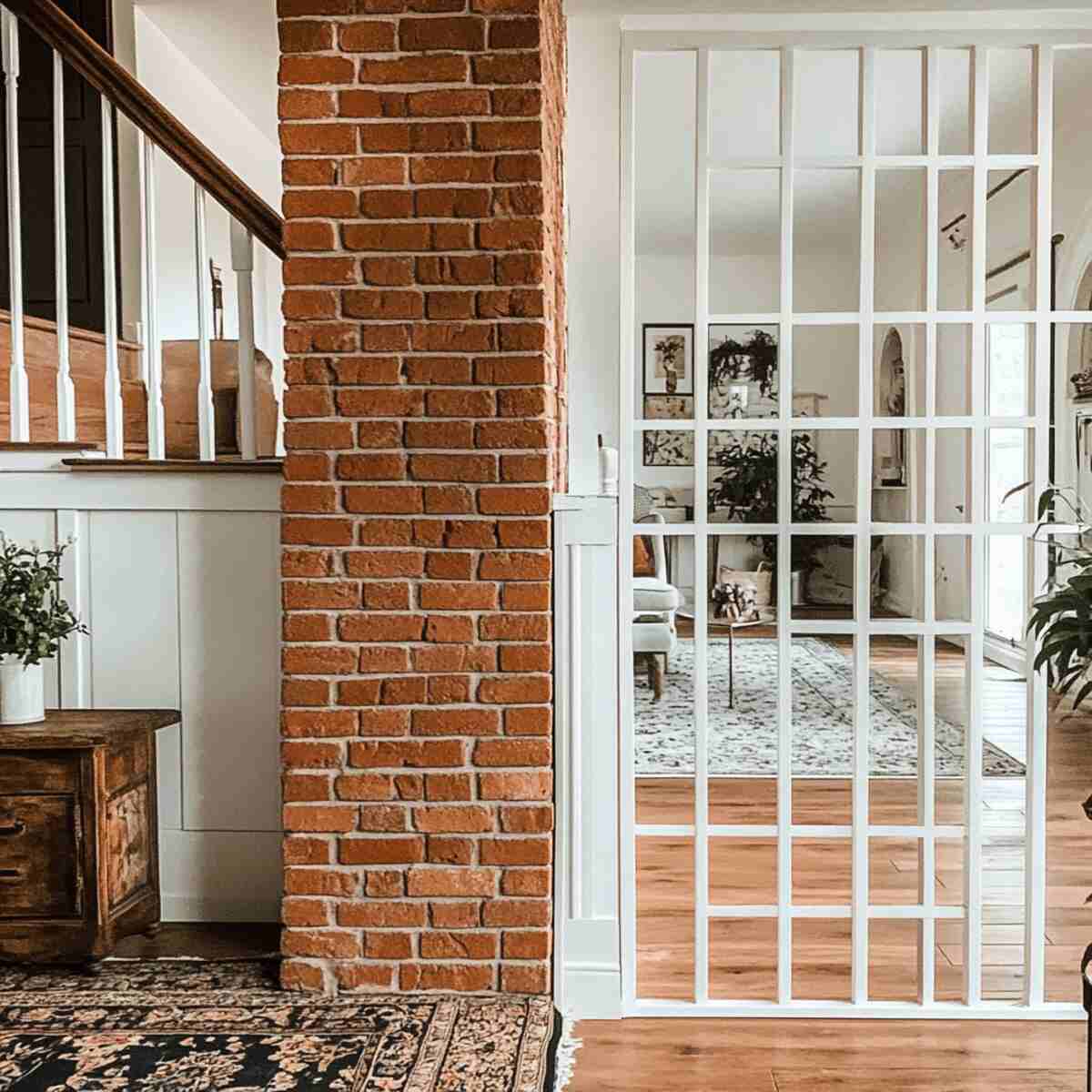 Brick half-wall