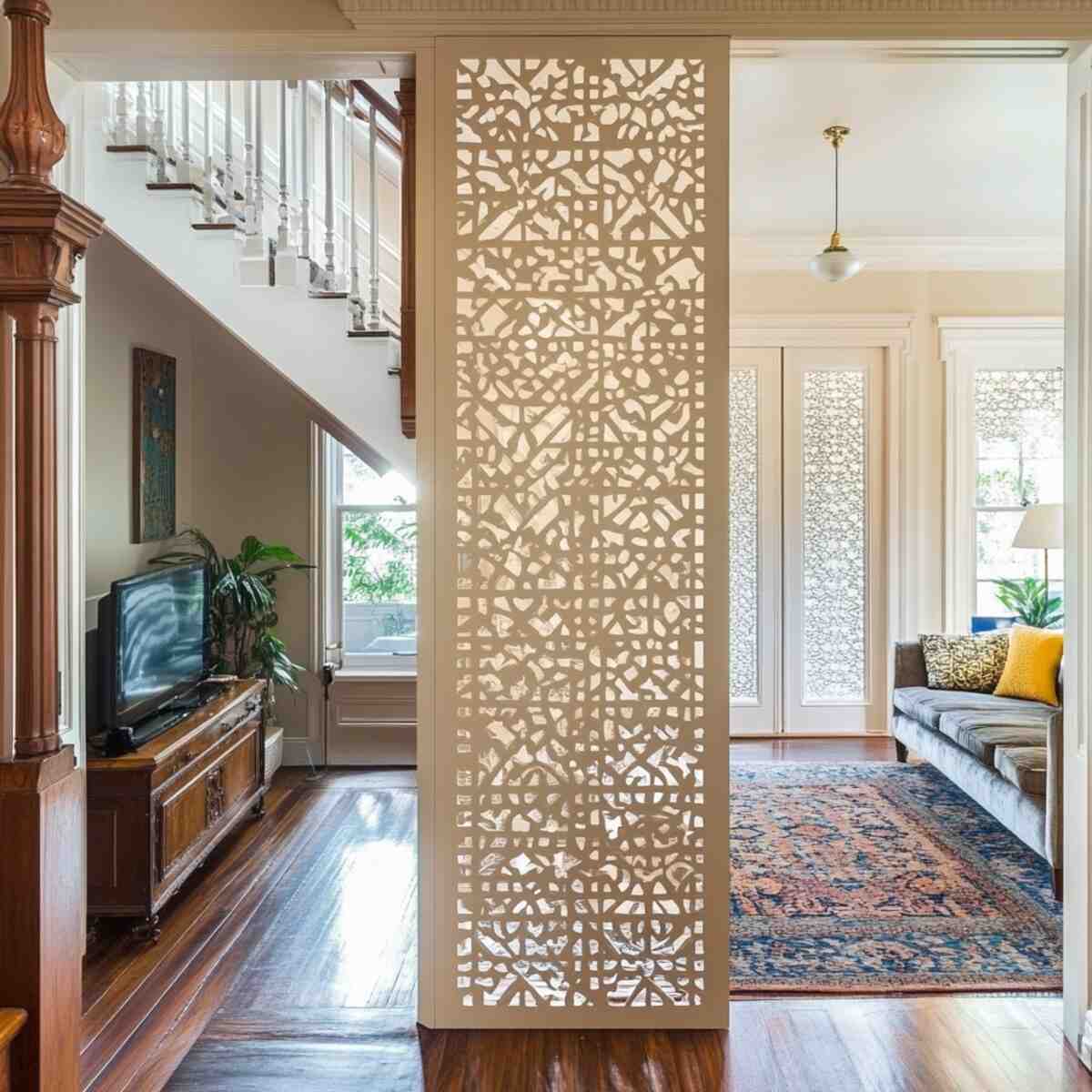 Decorative screen half-wall