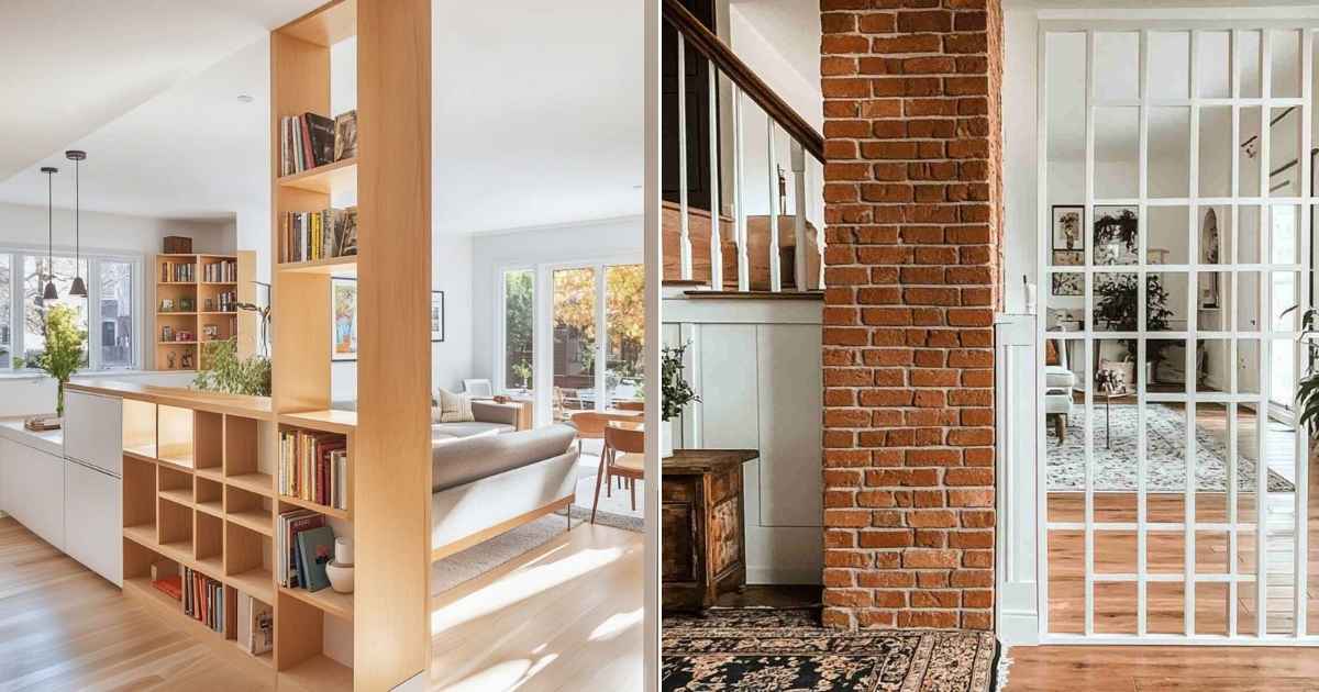 19 Half-Wall Entryway Divider Ideas to Perfectly Separate Your Entryway