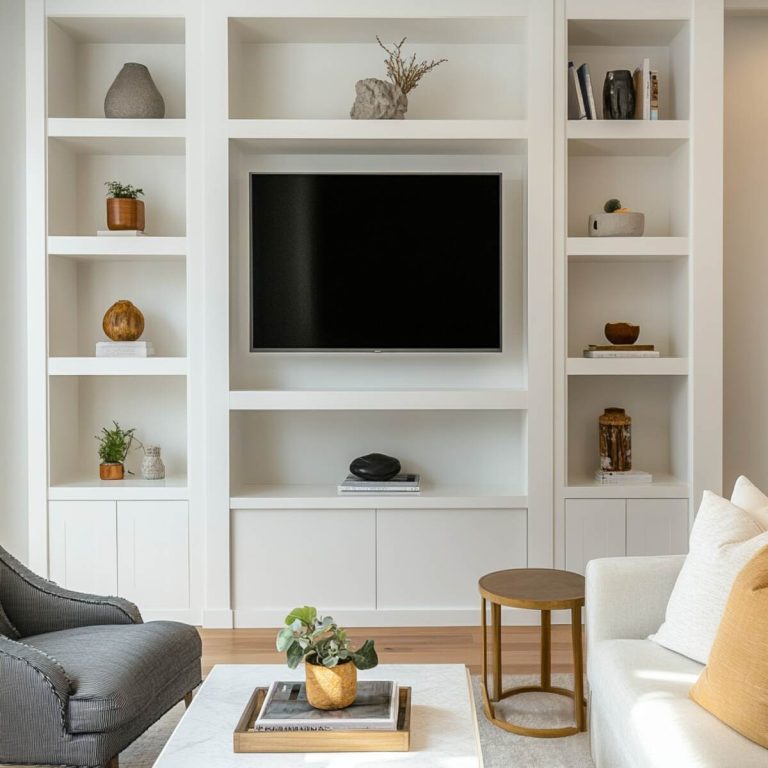 View of 25 Best Living Room Built-In Shelving Ideas to Maximize Storage and ...