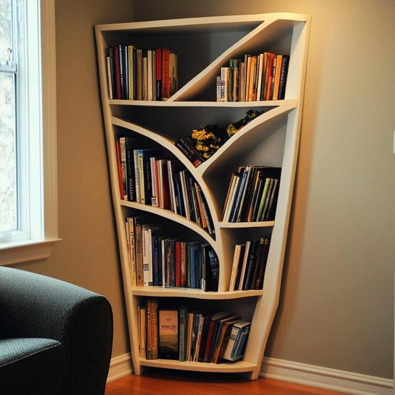 21 Living Room Corner Bookshelf Ideas That Will Wow Your Guests