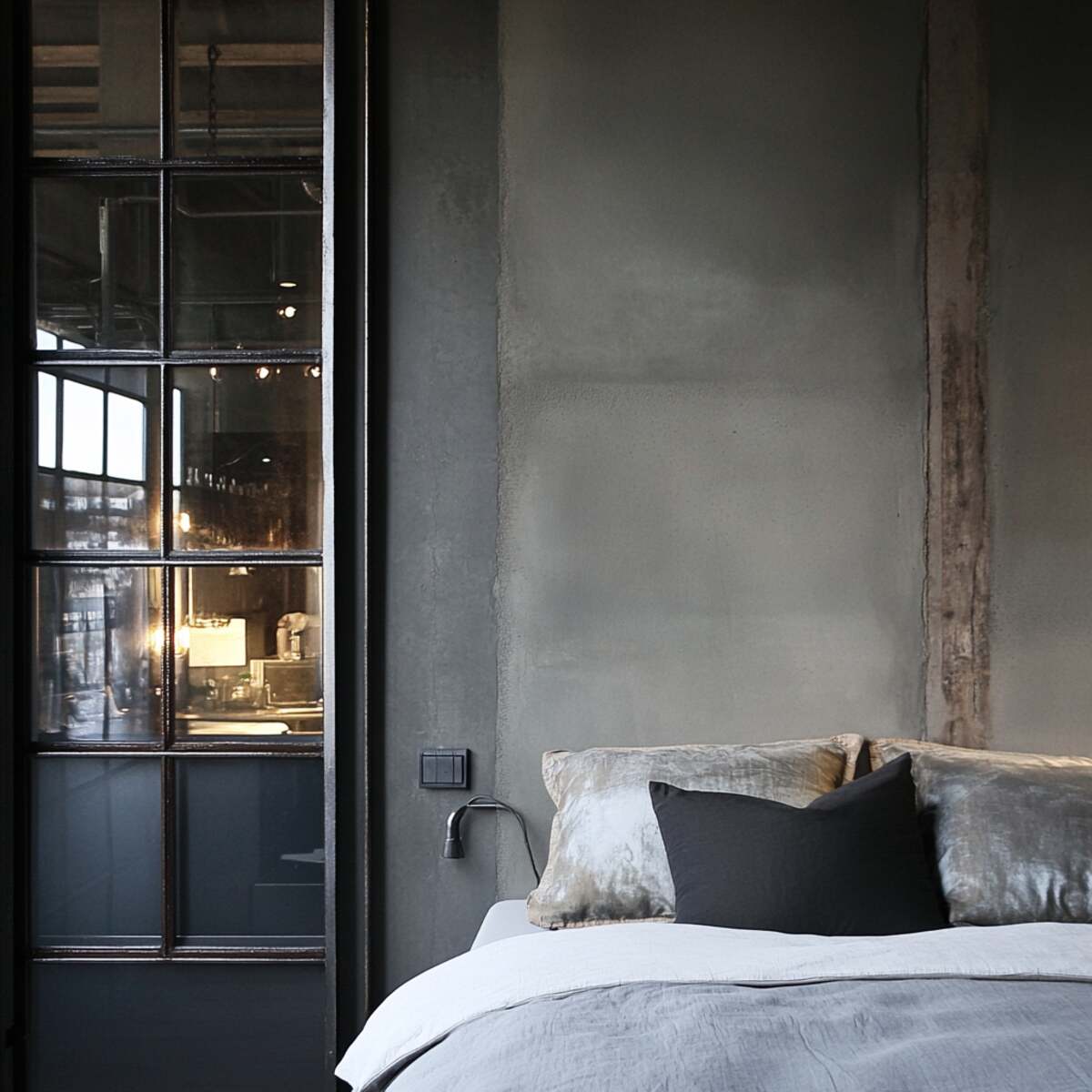 12. Industrial metal-framed niche - Bedrooms Wall Niche Ideas