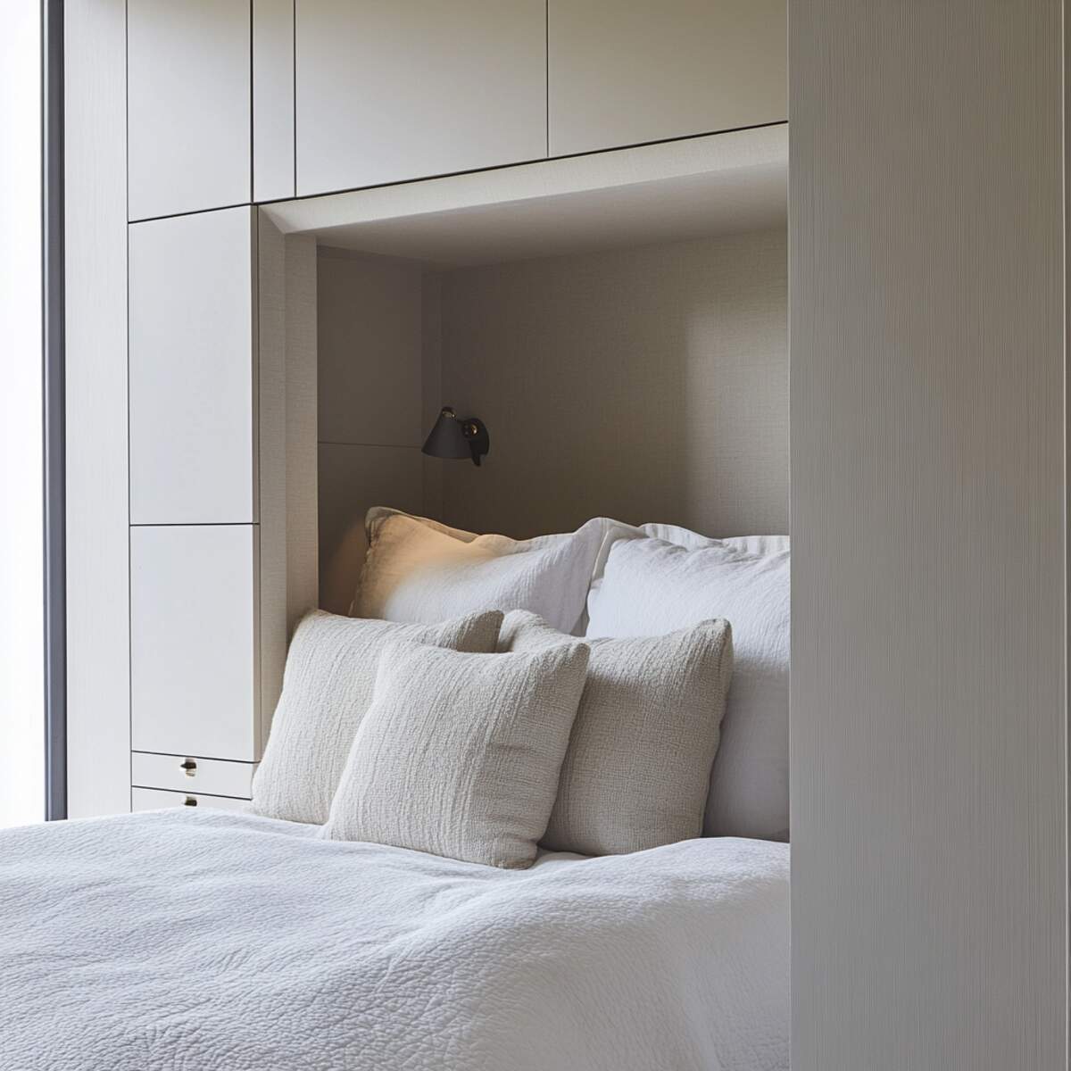 14. Hidden storage niche - Bedrooms Wall Niche Ideas