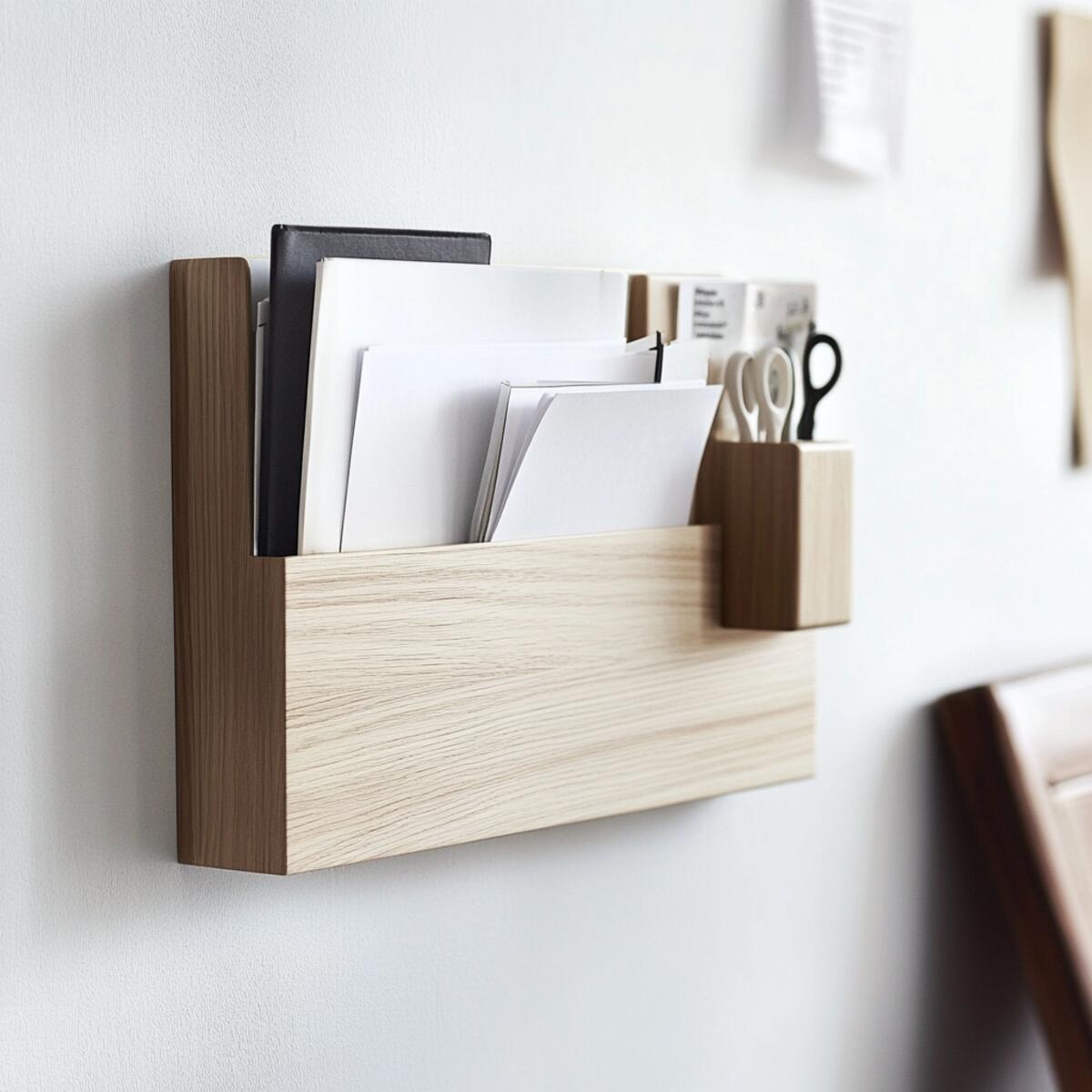 17. Magnetic mail and document holder - Magnetic Wall Storage Ideas