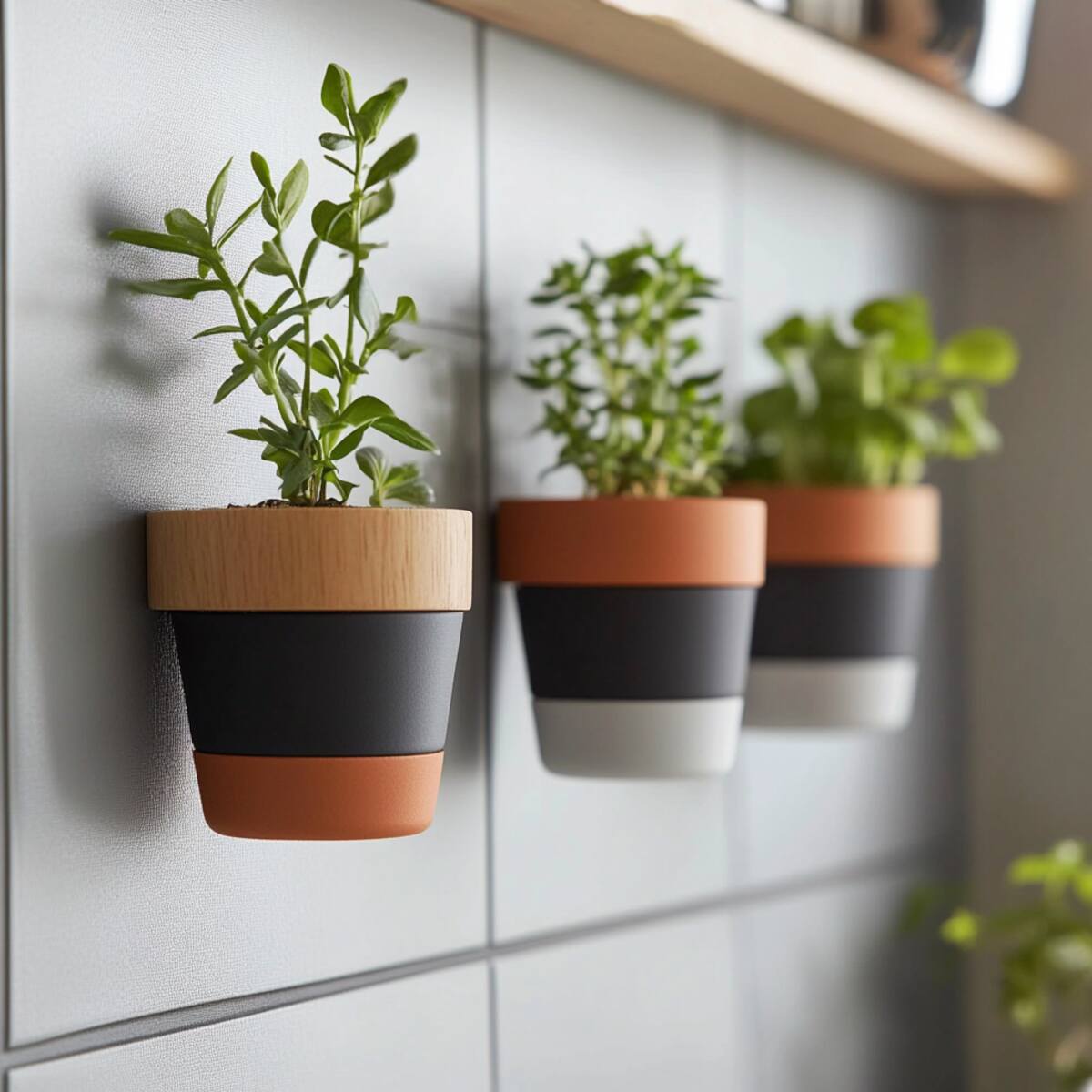 19. Magnetic plant pots - Magnetic Wall Storage Ideas