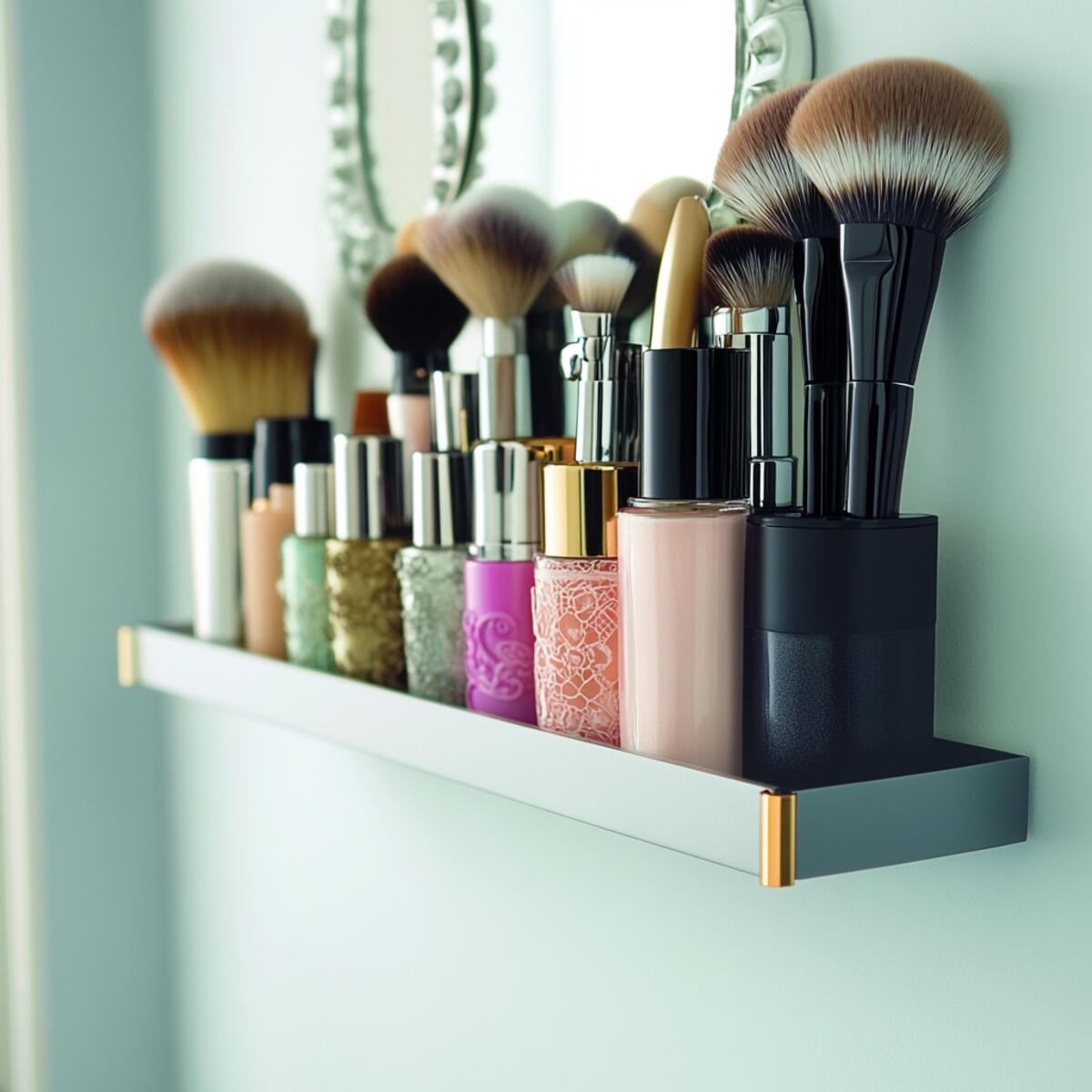 9. Magnetic makeup storage - Magnetic Wall Storage Ideas