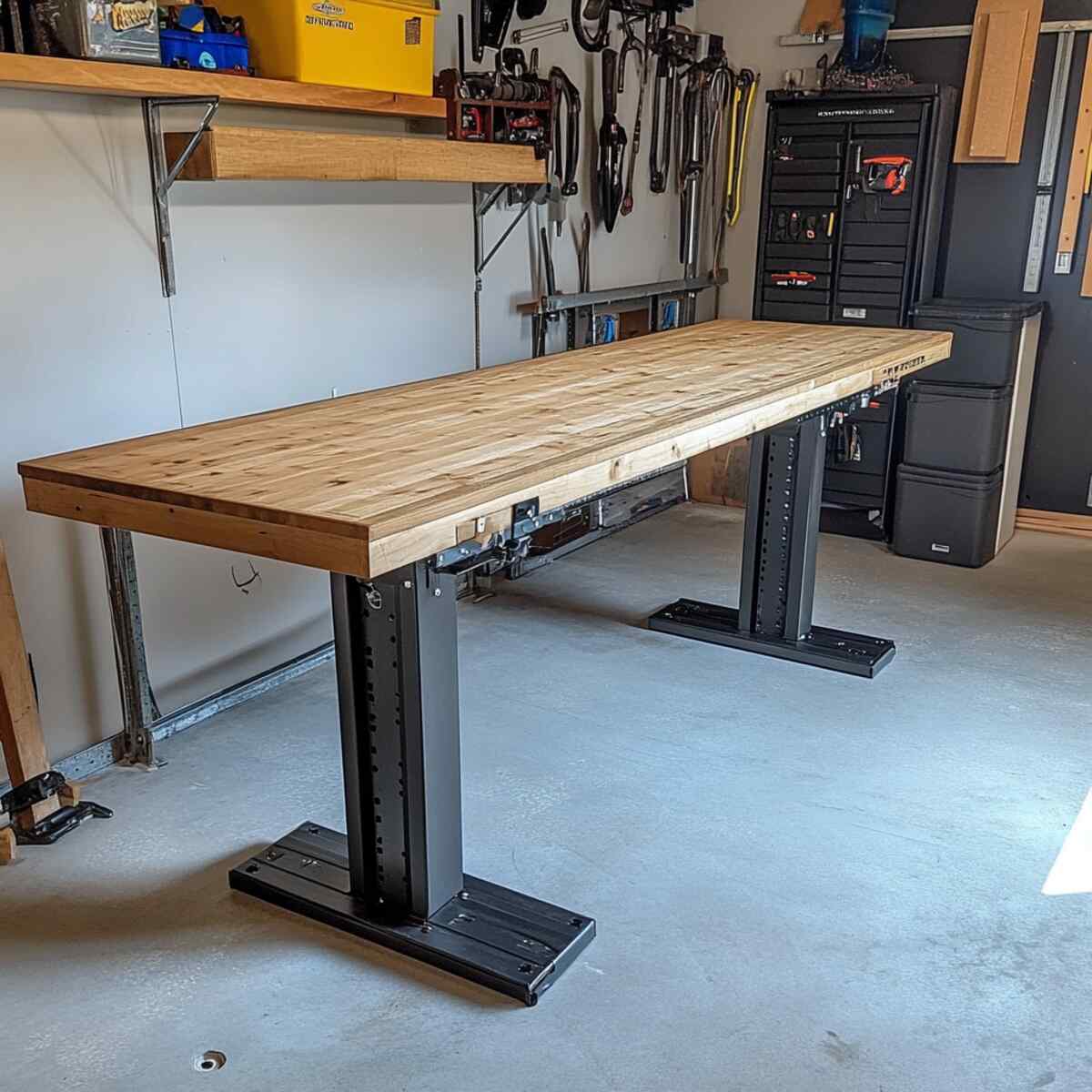 Adjustable Height Workbench