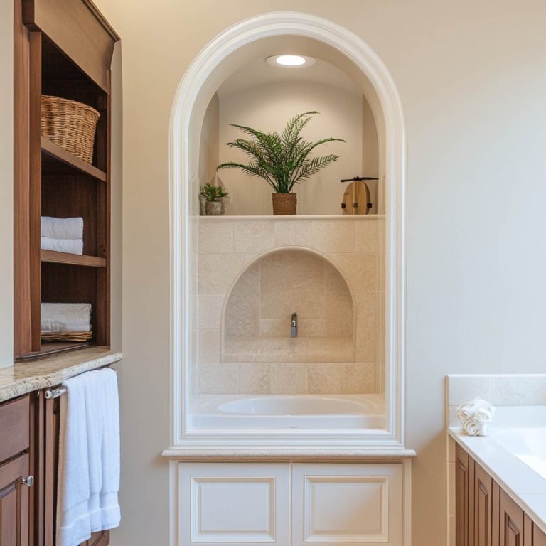 20 Stylish and Practical Bathroom Wall Niche Ideas