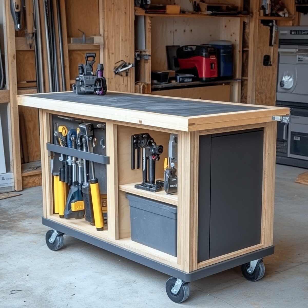 Compact Mobile Workbench