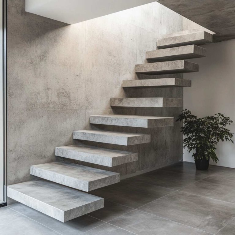 25 Space-Saving & Stylish Floating Staircase Ideas for Every Home