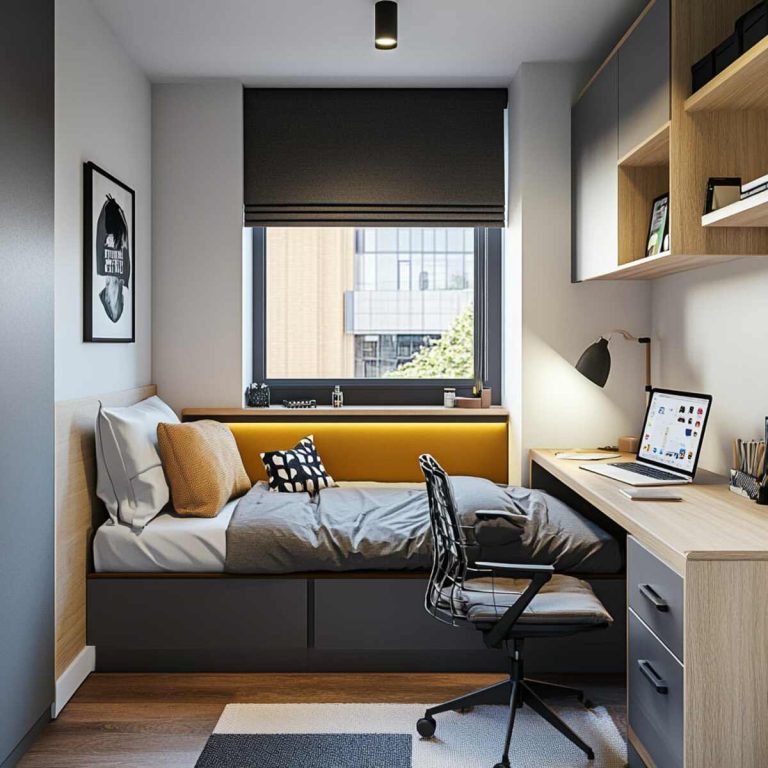 20 Smart Small Bedroom Layout Ideas with Desk