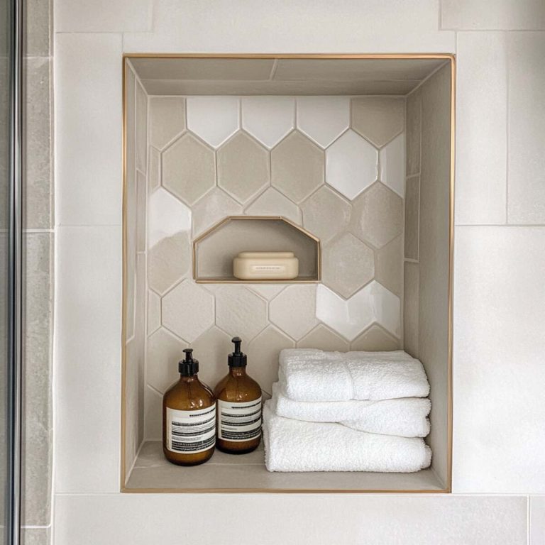 20 Stylish and Practical Bathroom Wall Niche Ideas