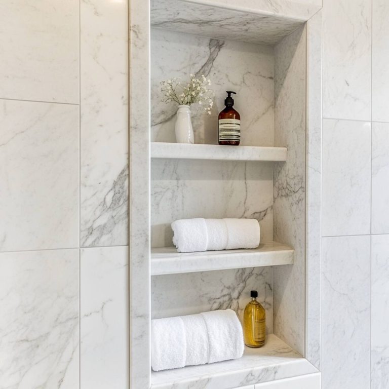 20 Stylish and Practical Bathroom Wall Niche Ideas