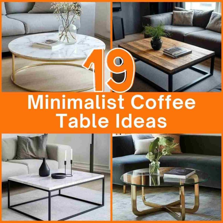 Visual Reference: 19 Simple Stylish Minimalist Coffee Table Ideas