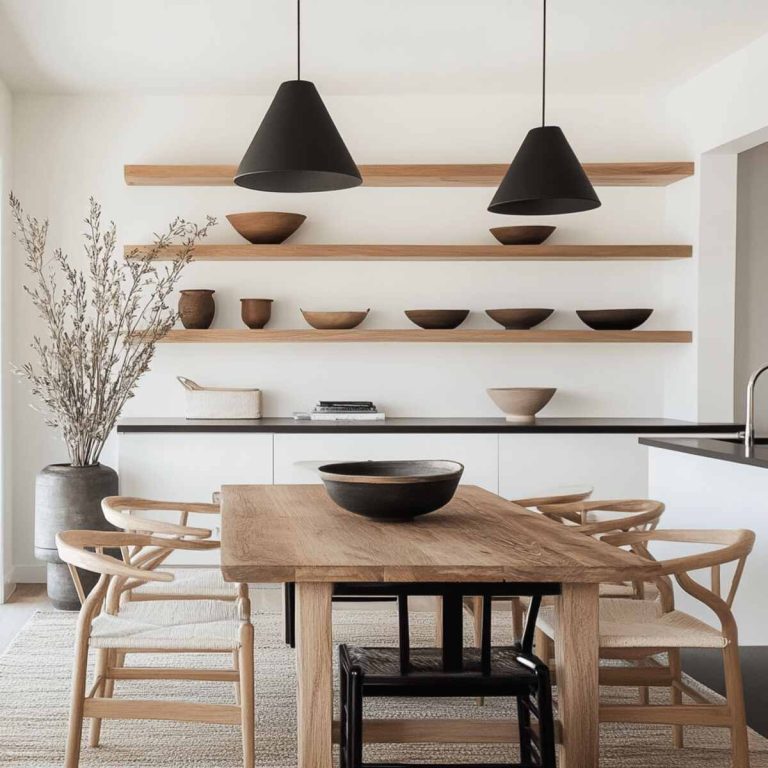 20 Must-Try Minimalist Dining Room Ideas That Make a Big Impact - Minimalist Penthouse Dining Room Storage