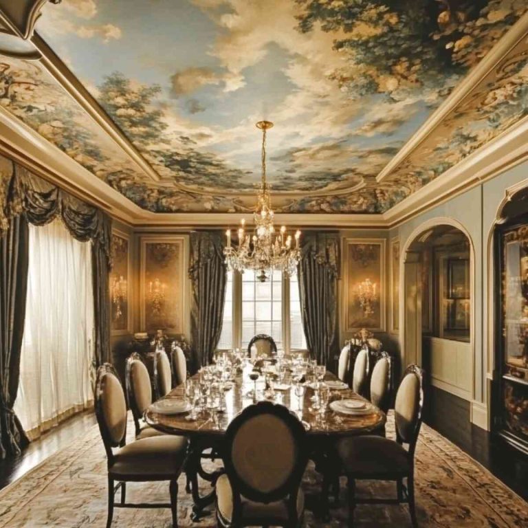 Picture Idea: 25 Stylish Dining Room Accent Ceiling Ideas