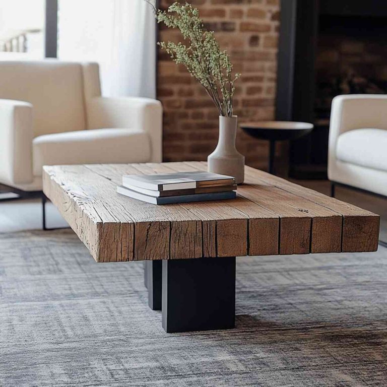 View of Minimalist Coffee Table | Pfeifer Studio