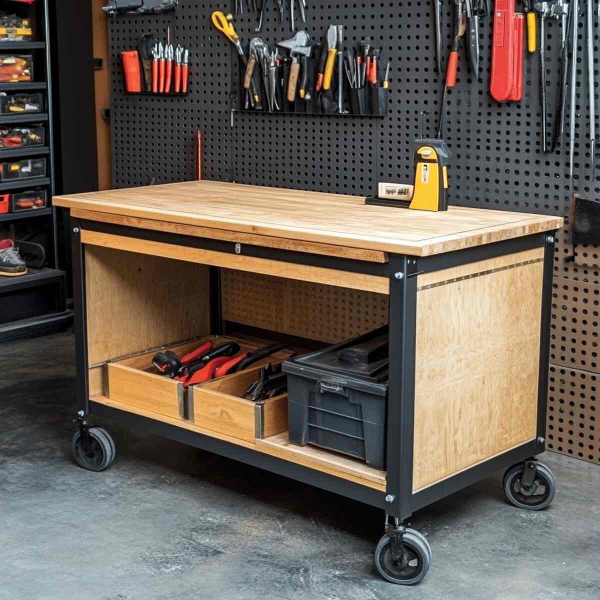 Rolling Workbench with Storage