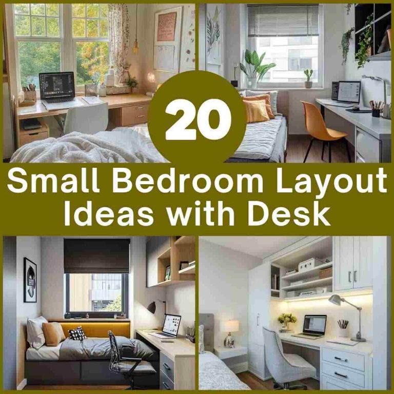 20 Smart Small Bedroom Layout Ideas with Desk