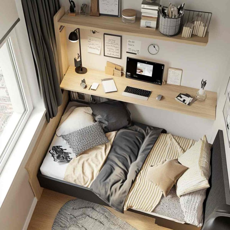 20 Smart Small Bedroom Layout Ideas with Desk